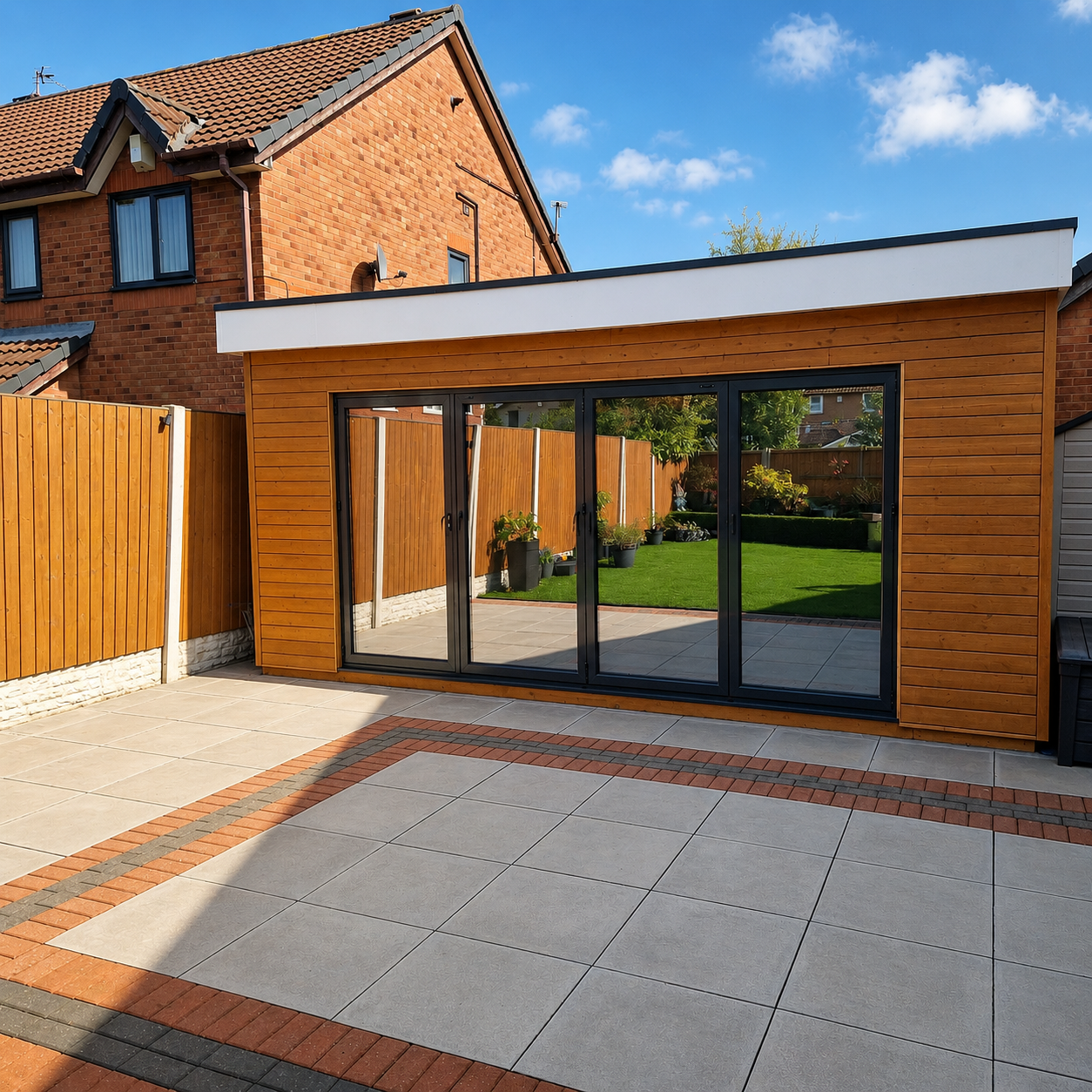 Bespoke SIP garden room with premium glazing and exterior finish